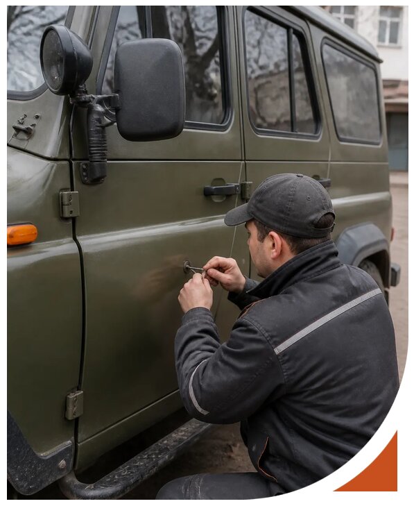 Профессиональное вскрытие автомобиля УАЗ без повреждений в Когалыме